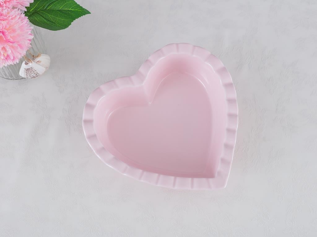 Heart Silicone Oven Cover 26 cm Pink