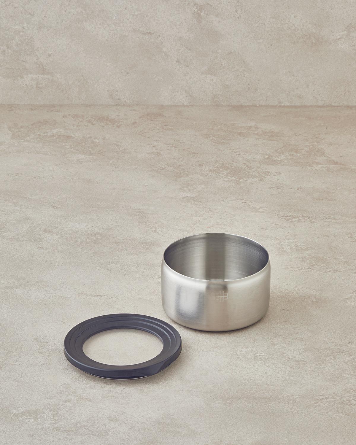 Stainless Steel Storage Container 12 cm Silver