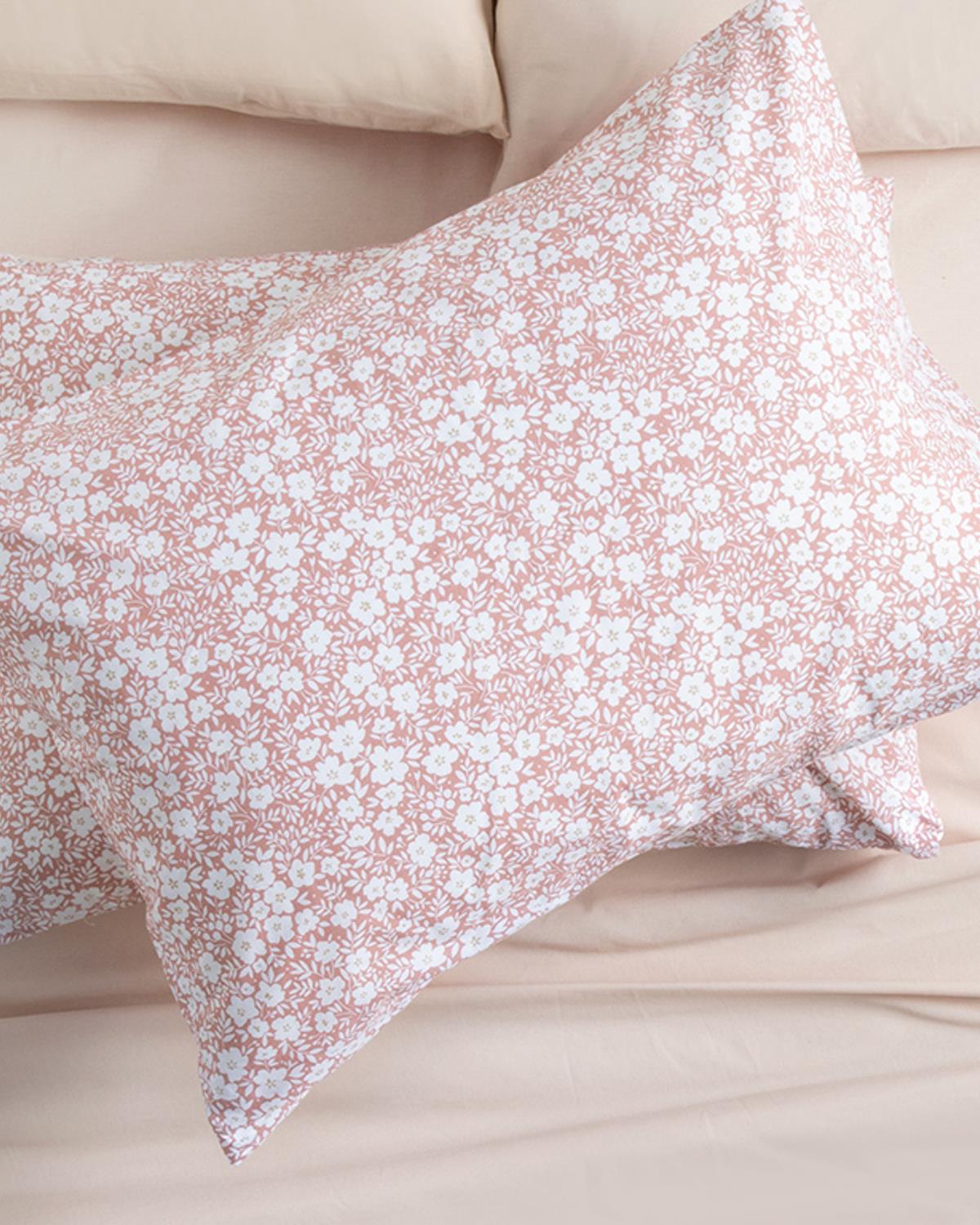 Liberty Bloom Cottony 2 Set Pillowcase 50x70 cm Cinnamon