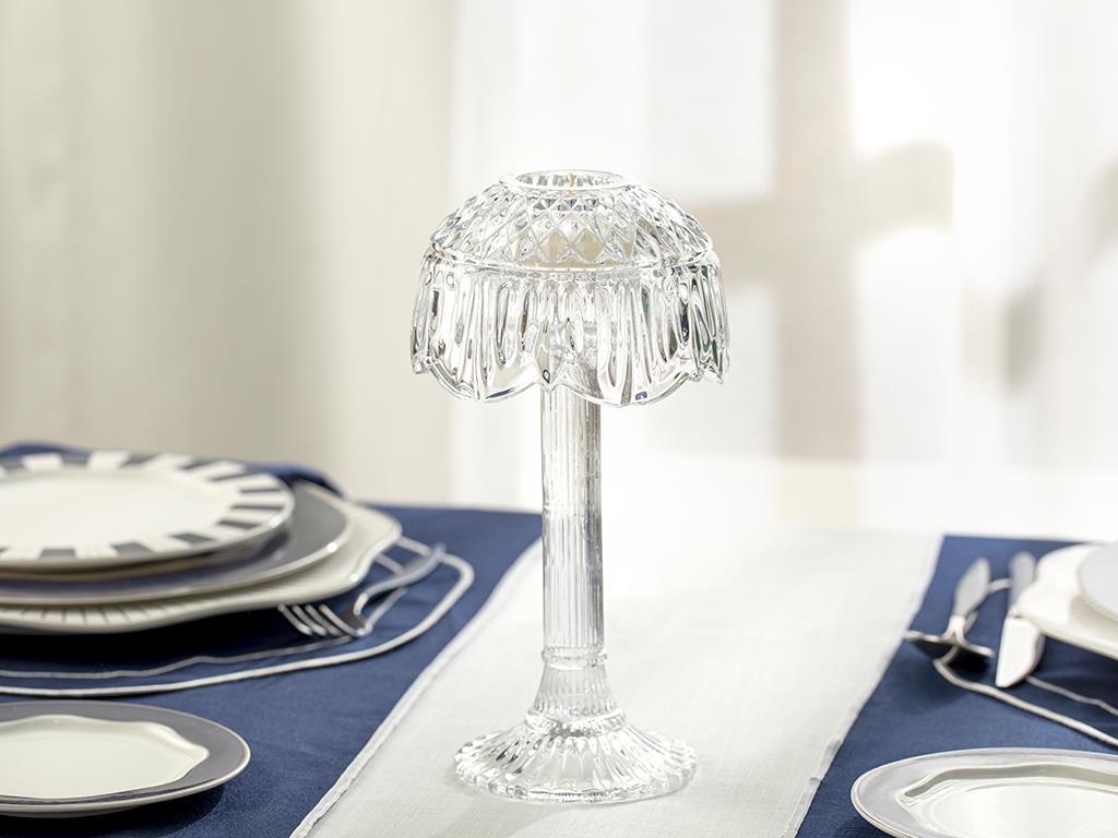 Luminance Candlestick 12x23 cm Transparent