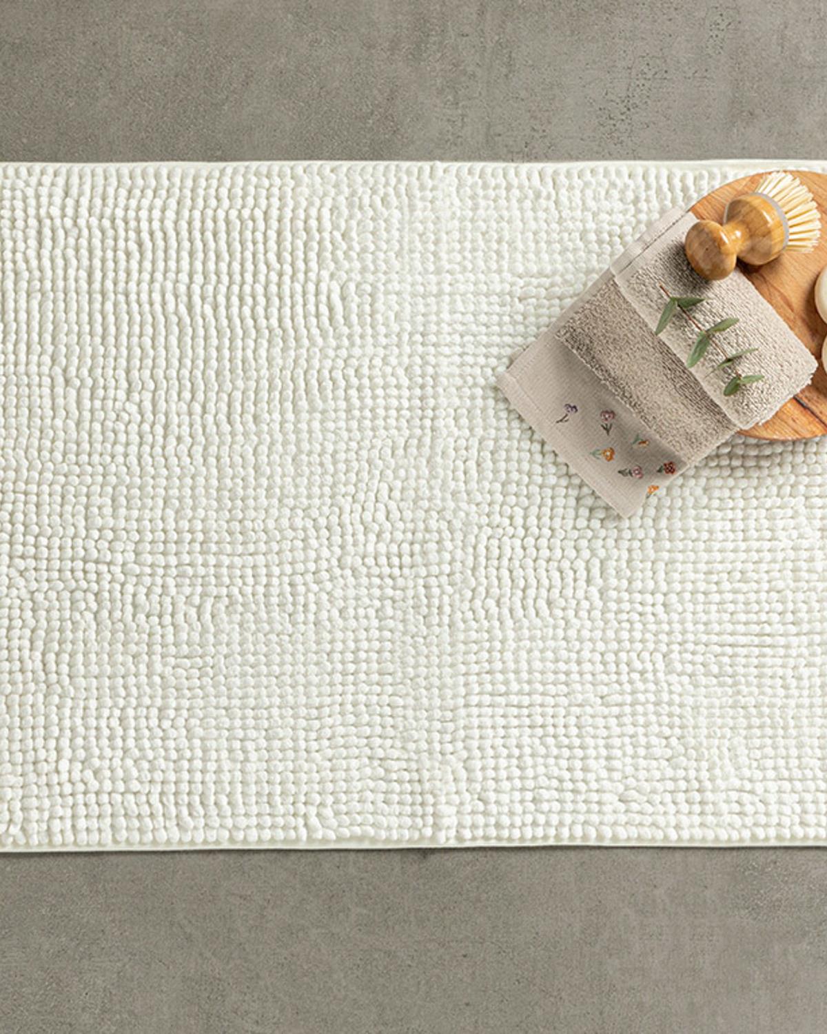 Maggy Spagetti Bathroom Mat 50x80 cm Ecru