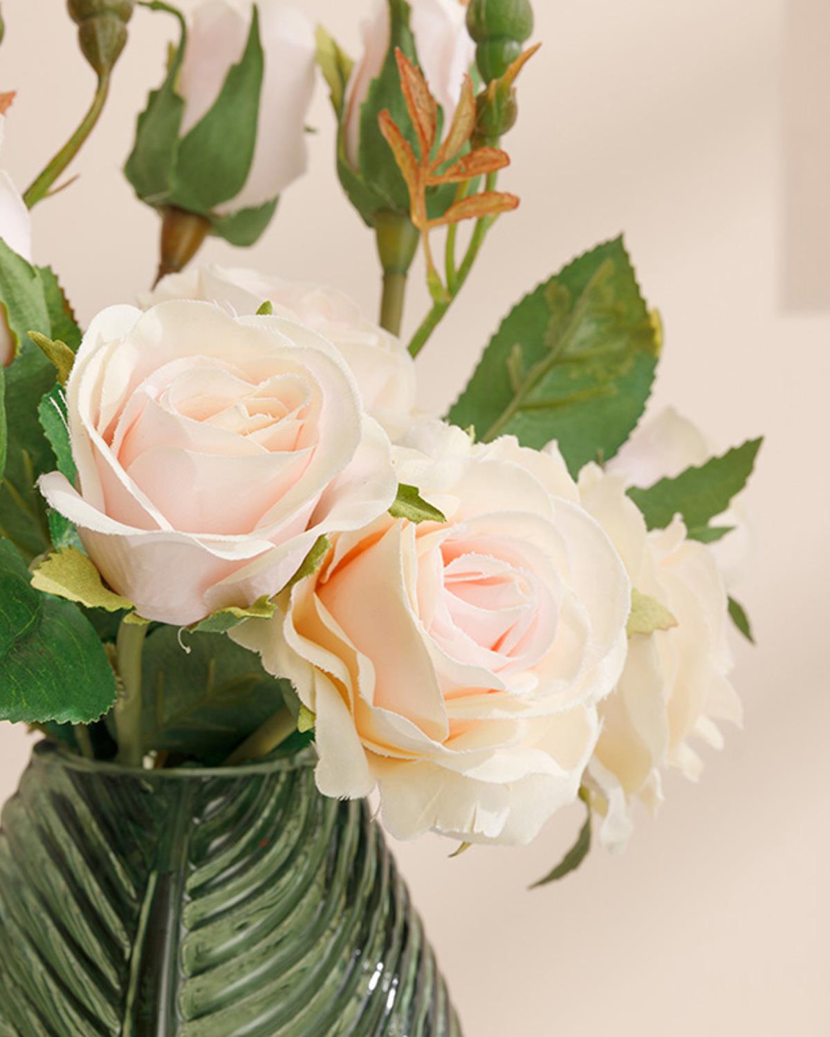 Majestic Rose Artificial Flower 43 cm Light Pink,
