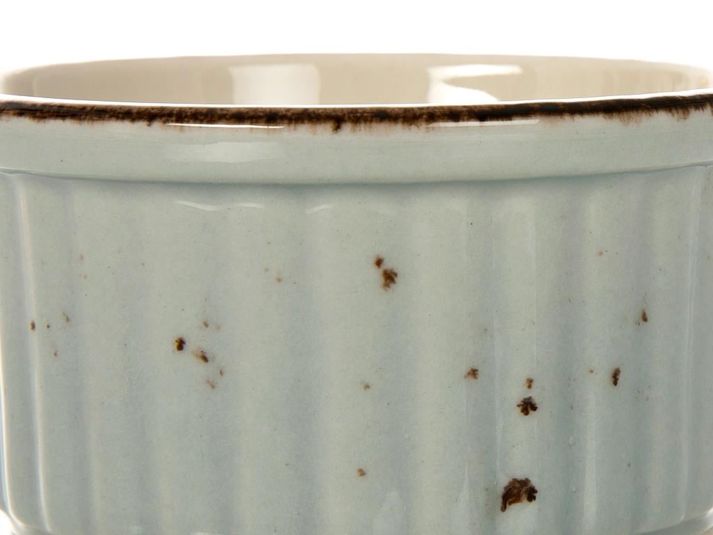 Mina Porcelain Round Oven Cover 10 cm.. Blue