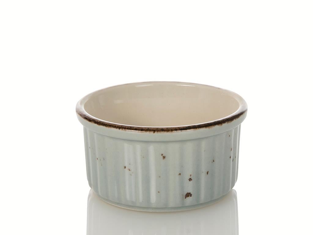 Mina Porcelain Round Oven Cover 10 cm.. Blue