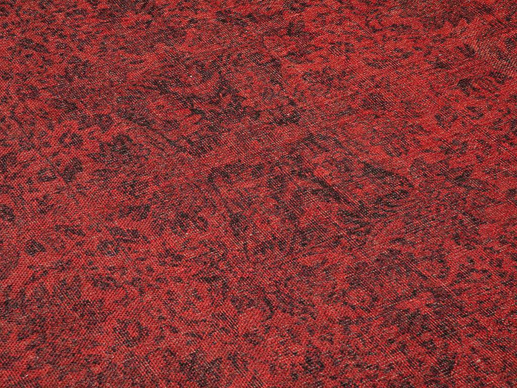 Montglam Carolina Chenille Woven Decorative Carpet 116x180cm Red