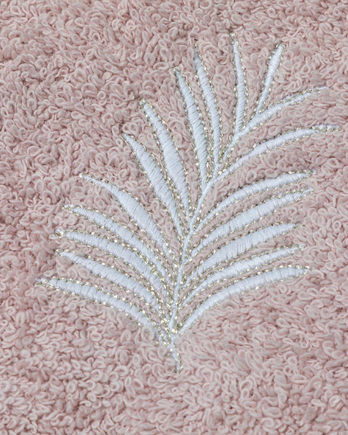 Palm Trees Кърпа За Лице С бродерия 50x80 см Нюд
