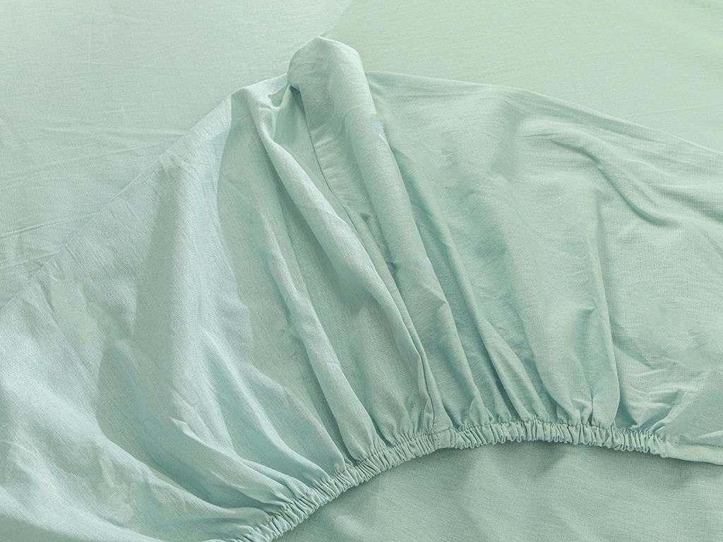 Plain СПАЛНО БЕЛЬО КОМПЛЕ За един човек Памучен 160x220 cm Celadon - Lilac