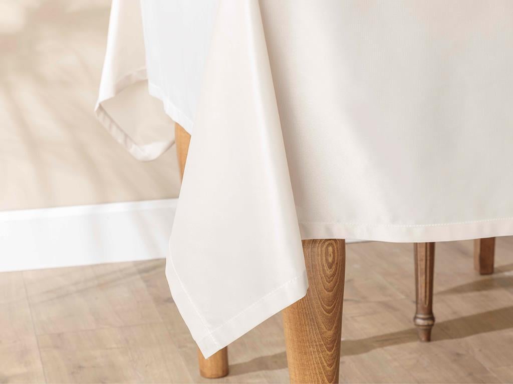 Raisa Polyester Table Cloth 180x270 cm Cream