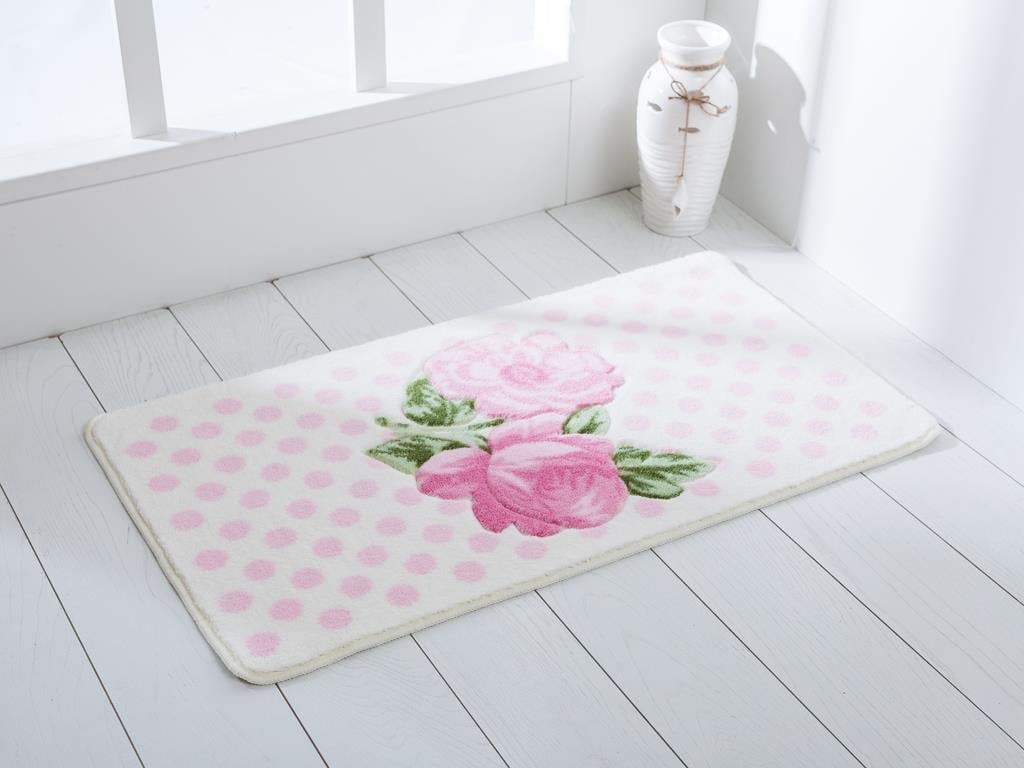 Rose And Dots ПОСТЕЛКА ЗА БАНЯ Отпечатано 57x100 cm Pink