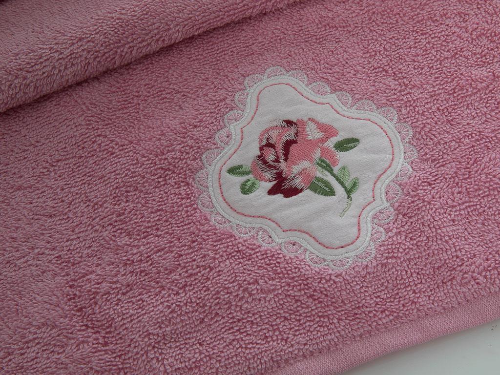 Rose Passion ХАВЛИЯ ЗА ЛИЦЕ Бродирани 50x80 cm Pink