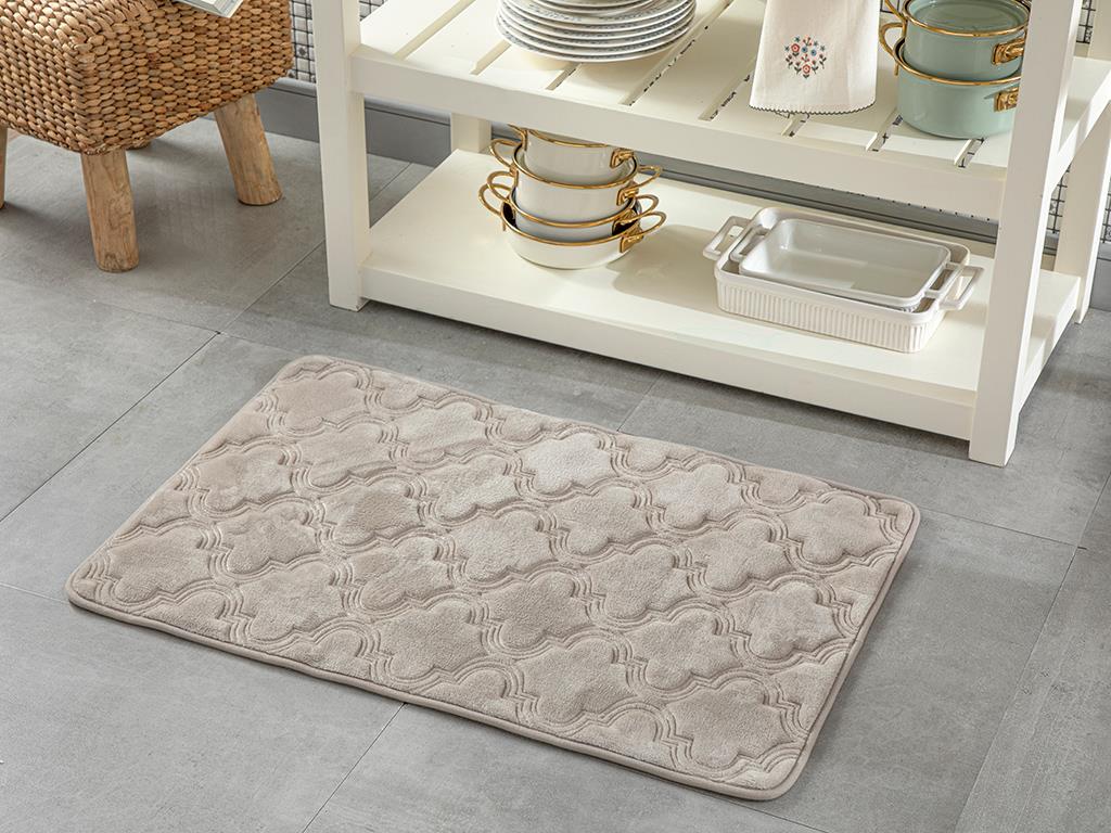 Roxbury Embossed anti slip Kitchen Mat 60x90 cm Beige