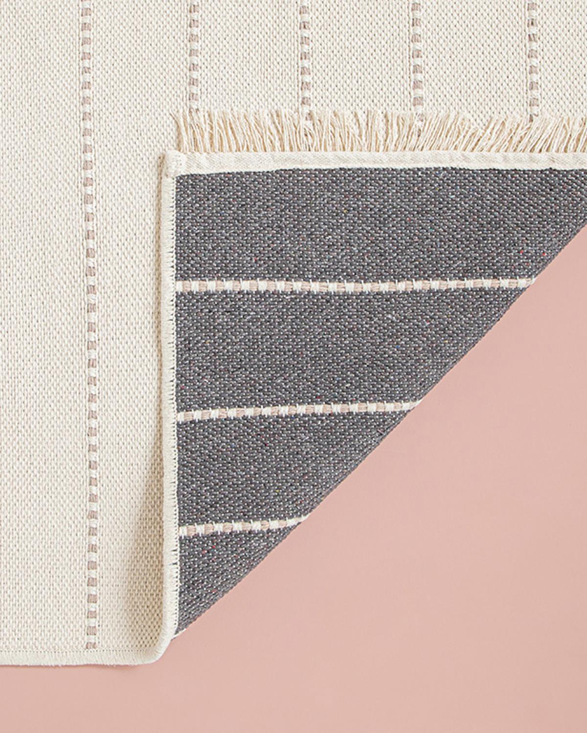 Royal Stripes Weaved Rug 80x150 cm Cream-Beige