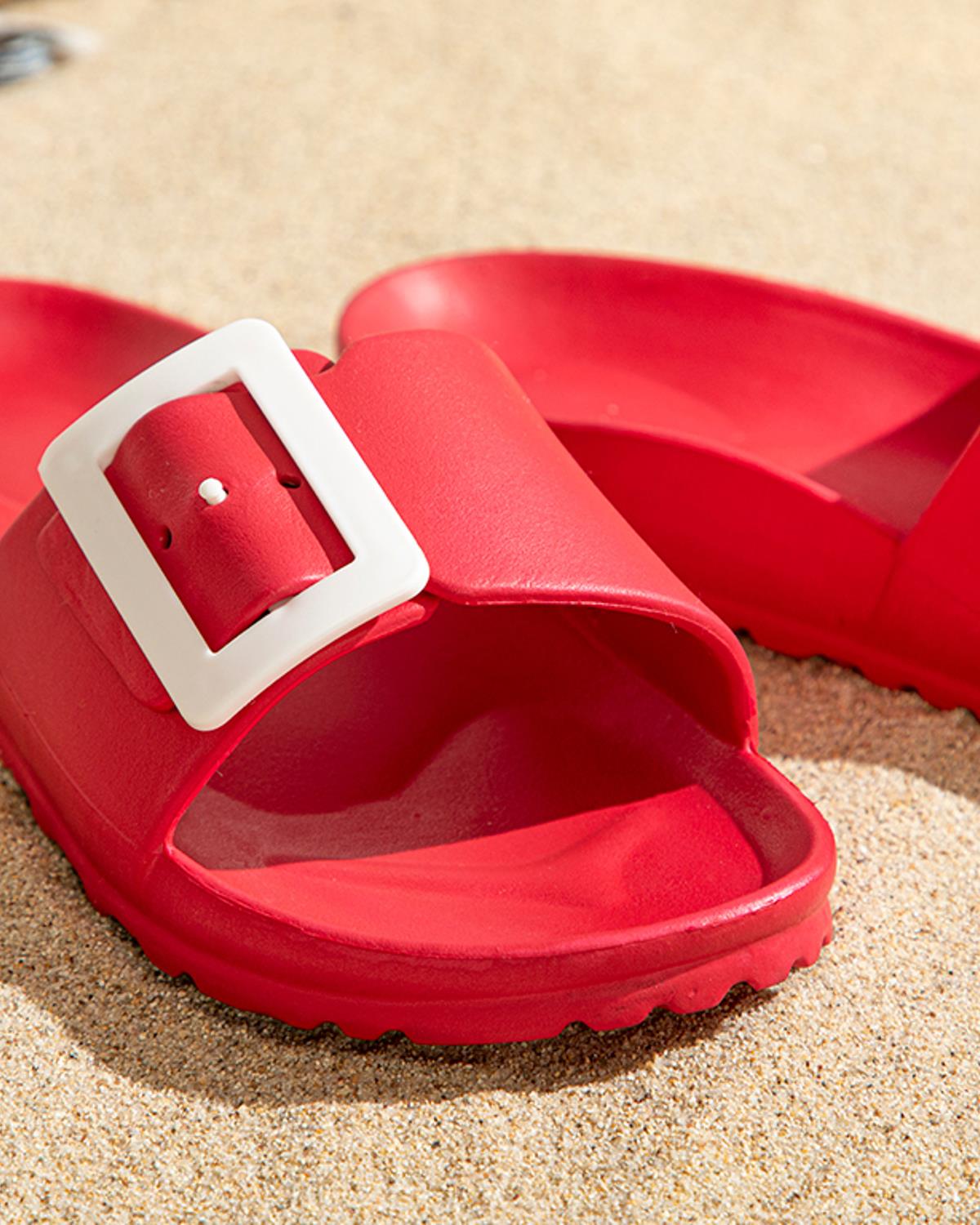Sandy Slippers Sandals 37 Red
