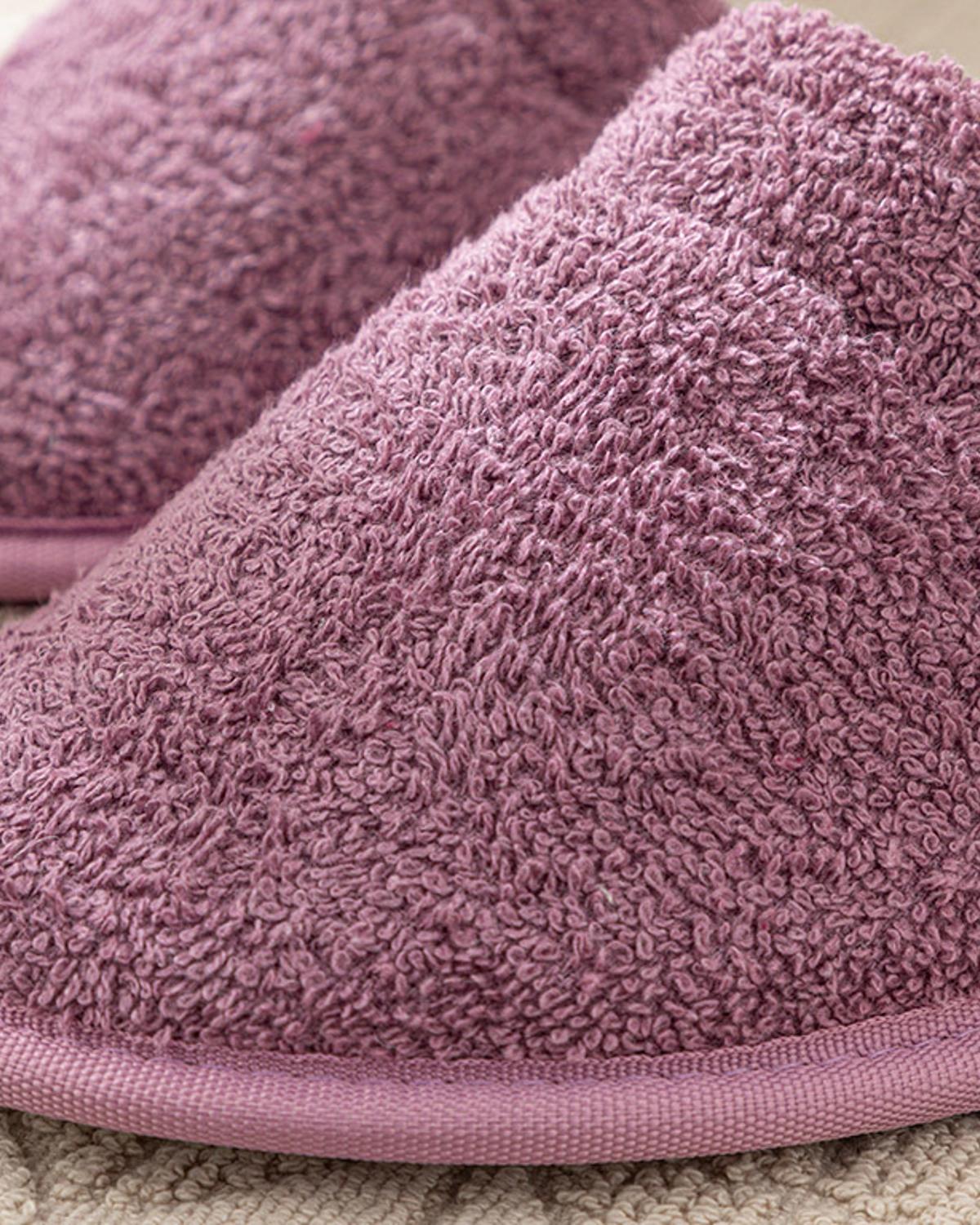 Simple Cottony Cotton Spa Slippers 40-44 Rose Color