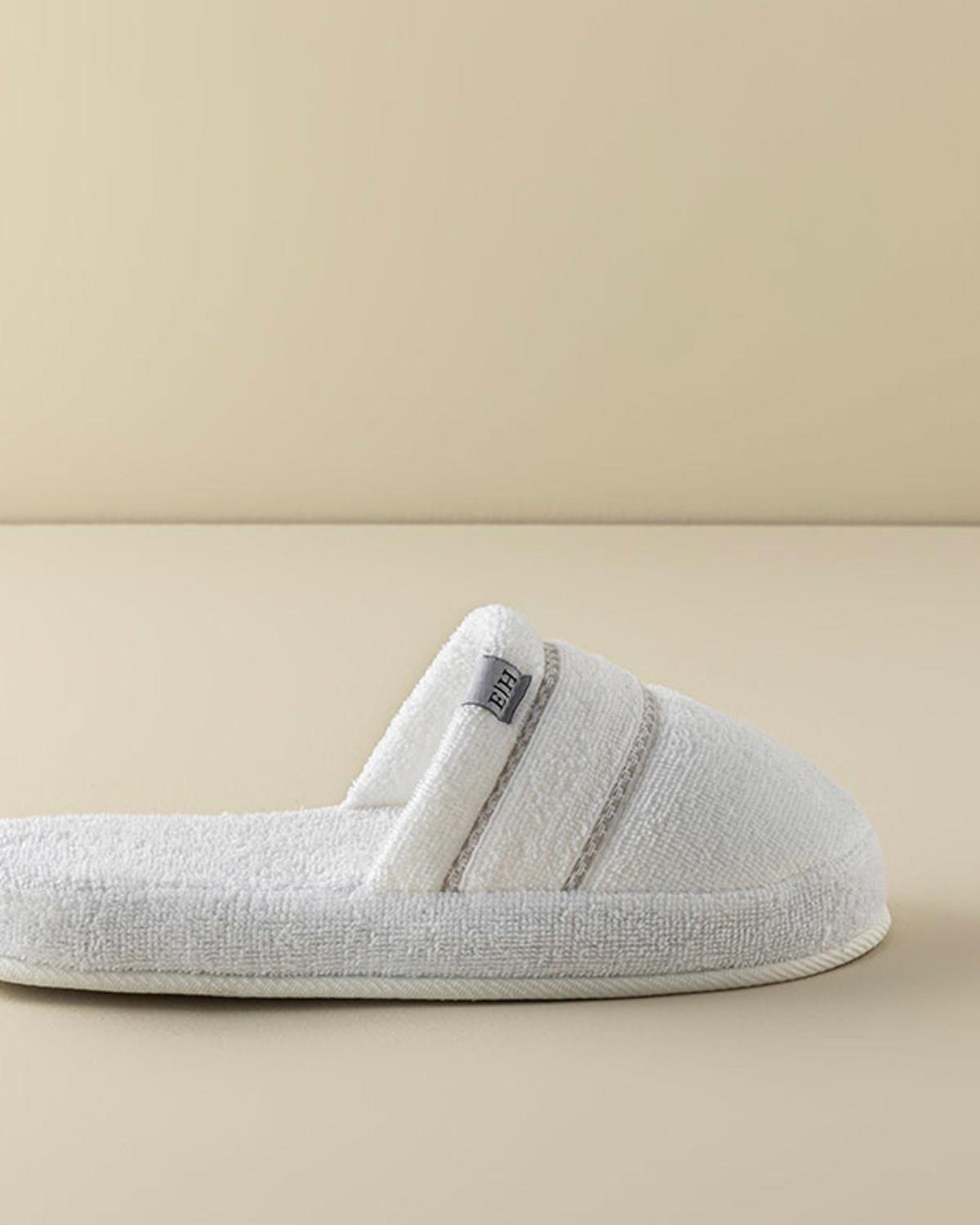 Soft Cottony Spa Slippers 36-40 White