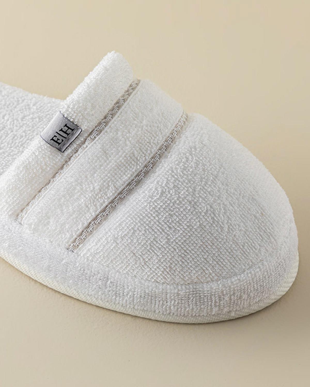 Soft Cottony Spa Slippers 36-40 White