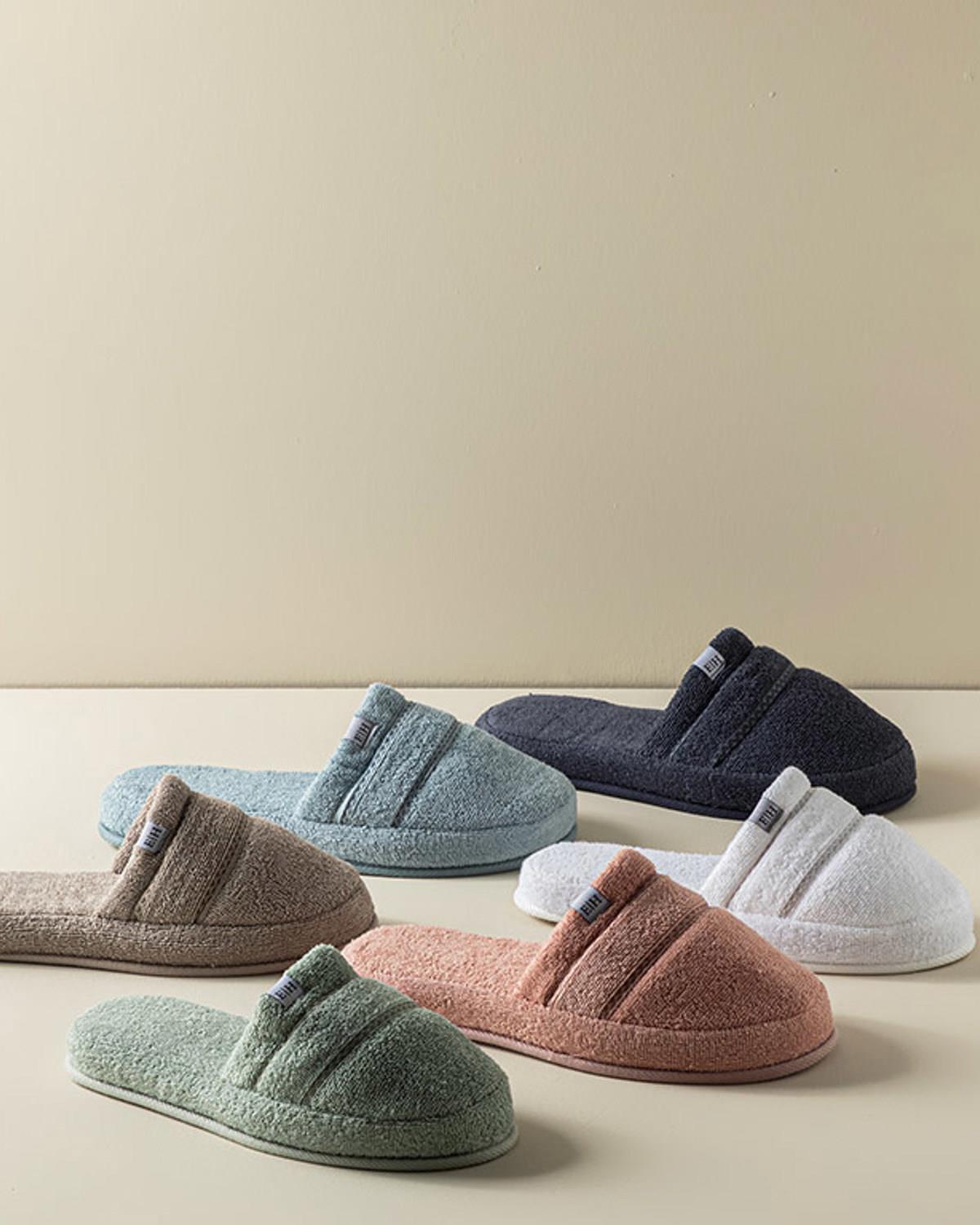 Soft Cottony Spa Slippers 36-40 Anthracite