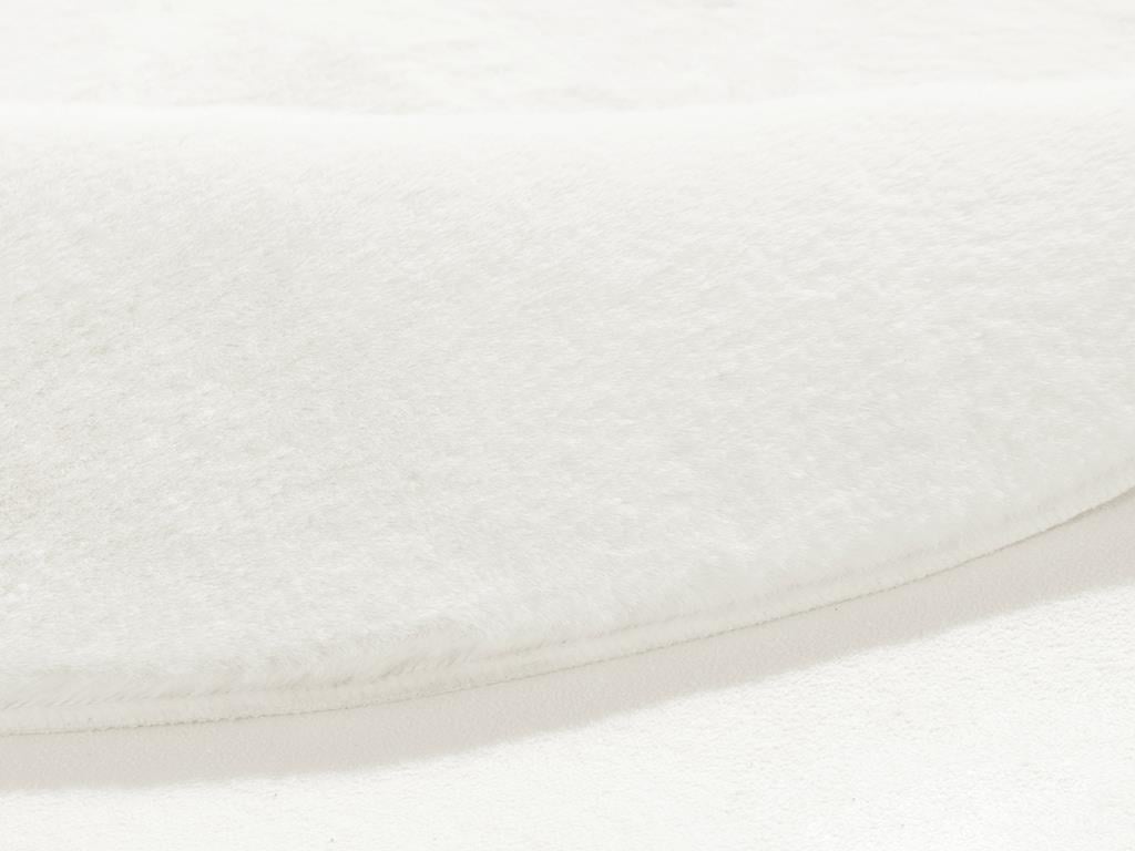 Soft Touch Rabbit Plush Animal Skin Rug 90 cm White