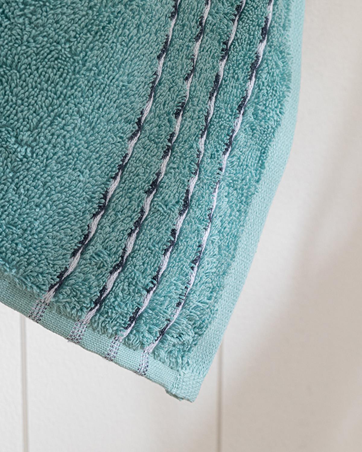 Soft Wave Cottony Face Towel 50x70 cm Mint