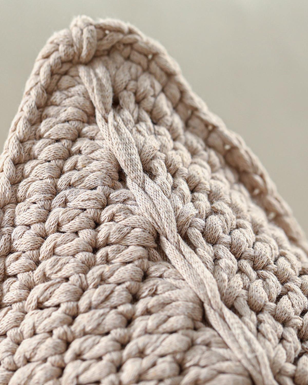 Star Knitting Decorative Cushion 50 cm Beige