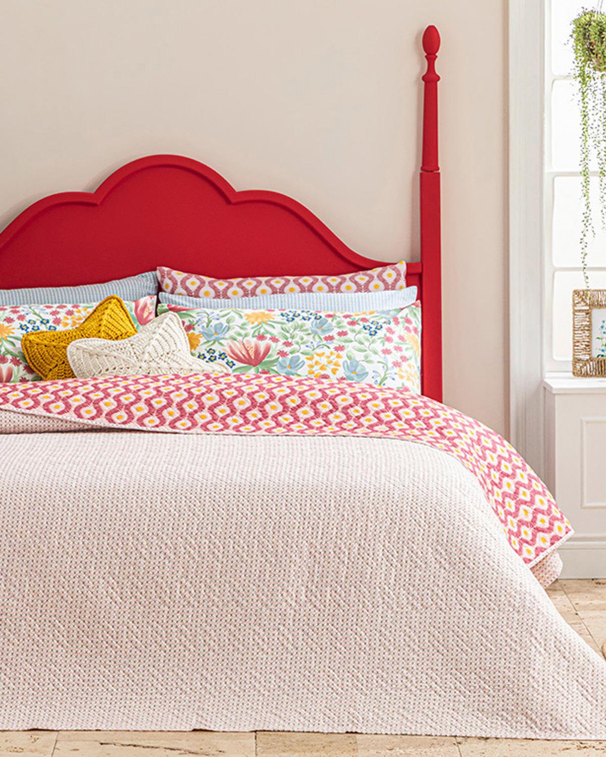 Sunny Side Double Person Multi-Purposed Quilt 200x220 cm Pink