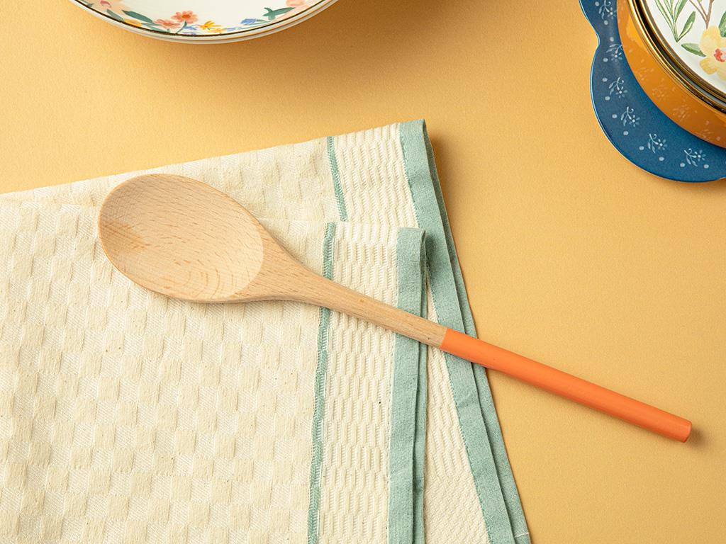 Tansy Лъжица За Сервиране Дърво, Оранжево,, 25,5 Cm