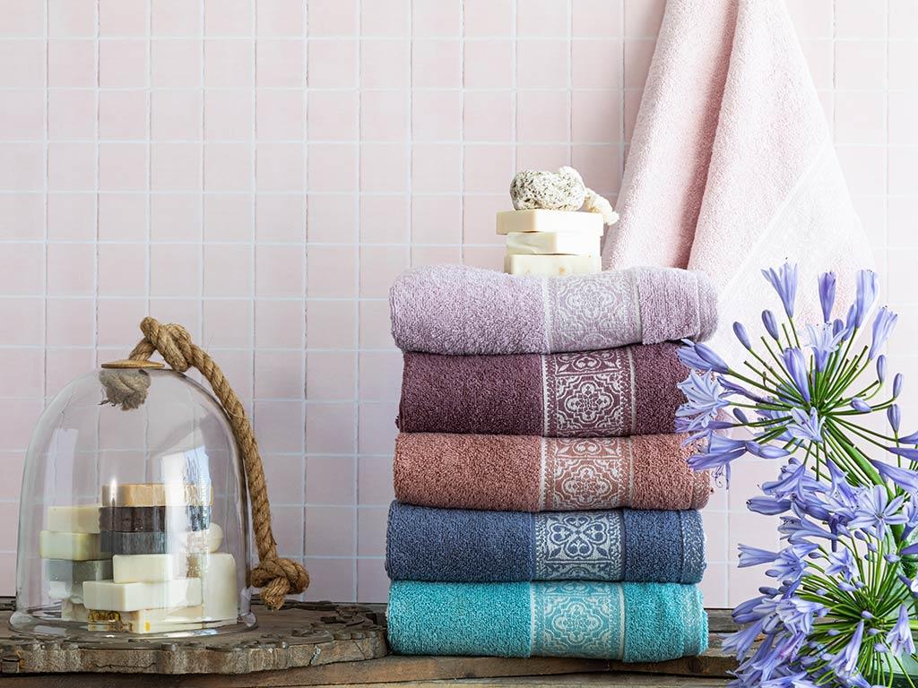 Tiles ХАВЛИЯ ЗА ЛИЦЕ Жакардов 50x80 cm Damson