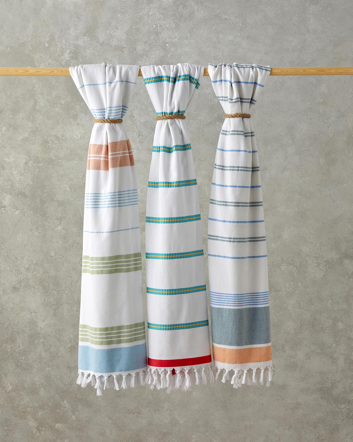 Trim Stripe Кърпа За Плаж на райе Памучен 90x150 cm Екрю