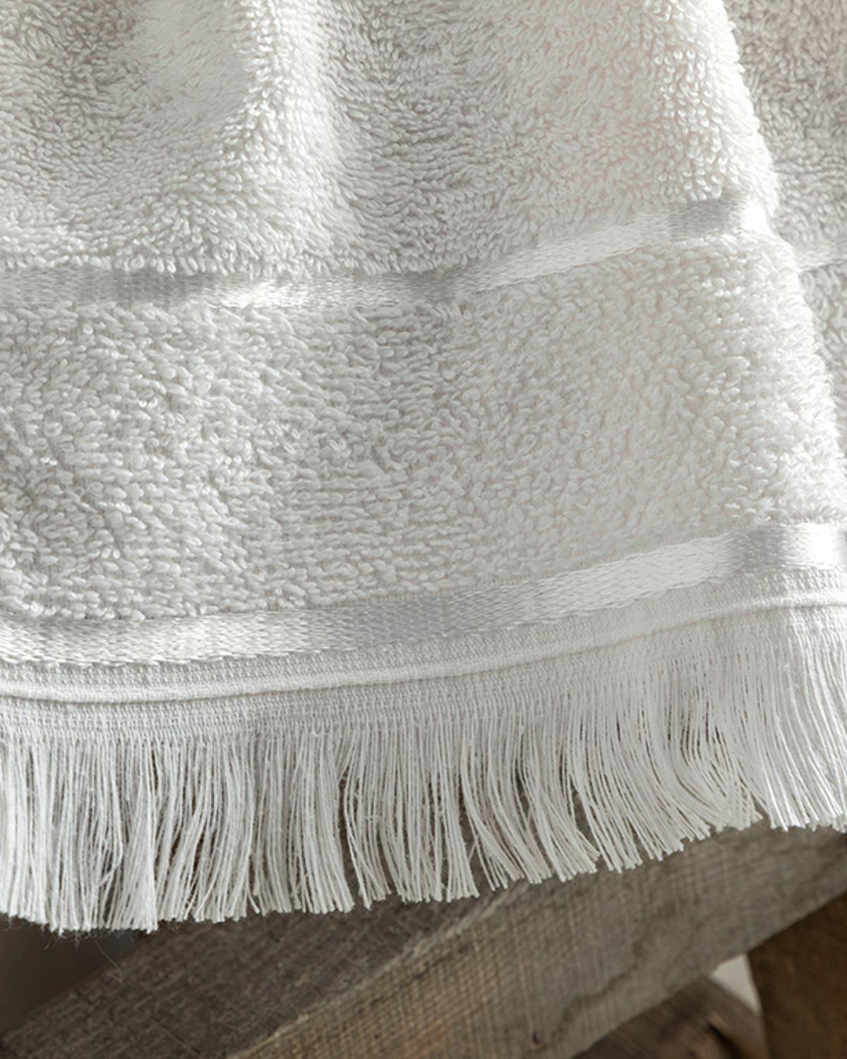 Vegan Cotton Hand Towel 30x40 cm Ecru