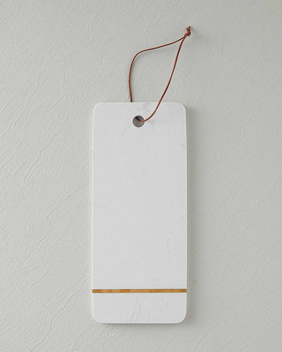Vera Marble Presentation Board 36x15 cm White