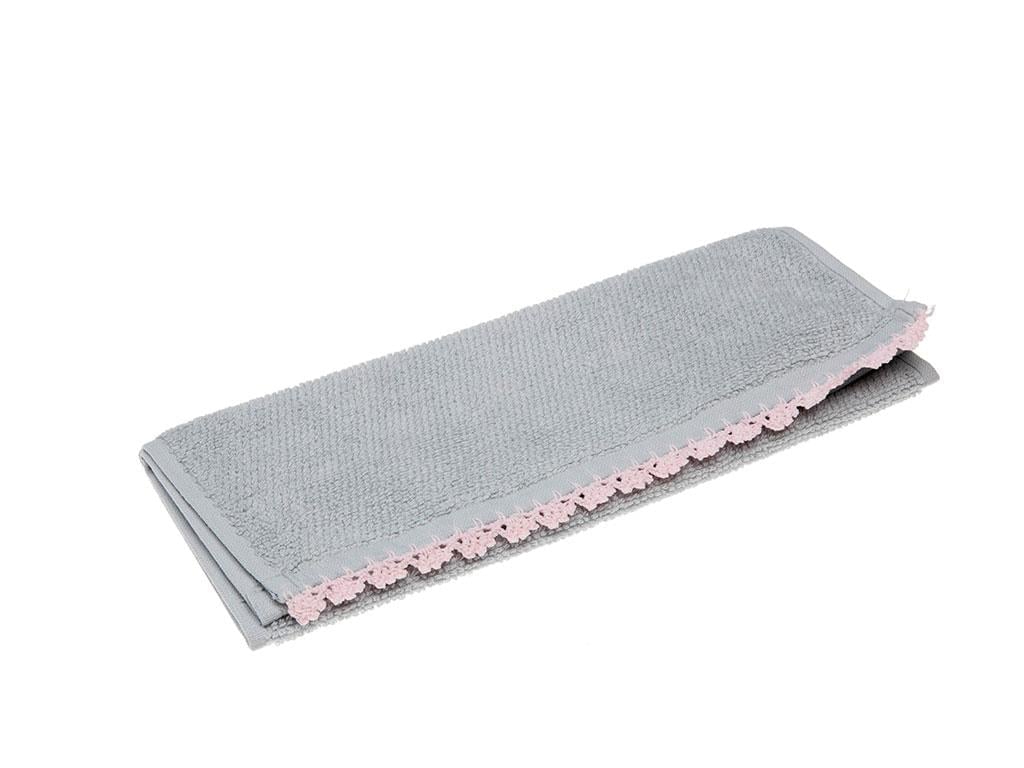 Waffle ХАВЛИИ ЗА РЪЦЕ С дантела Копанакили 30x45 cm Gray