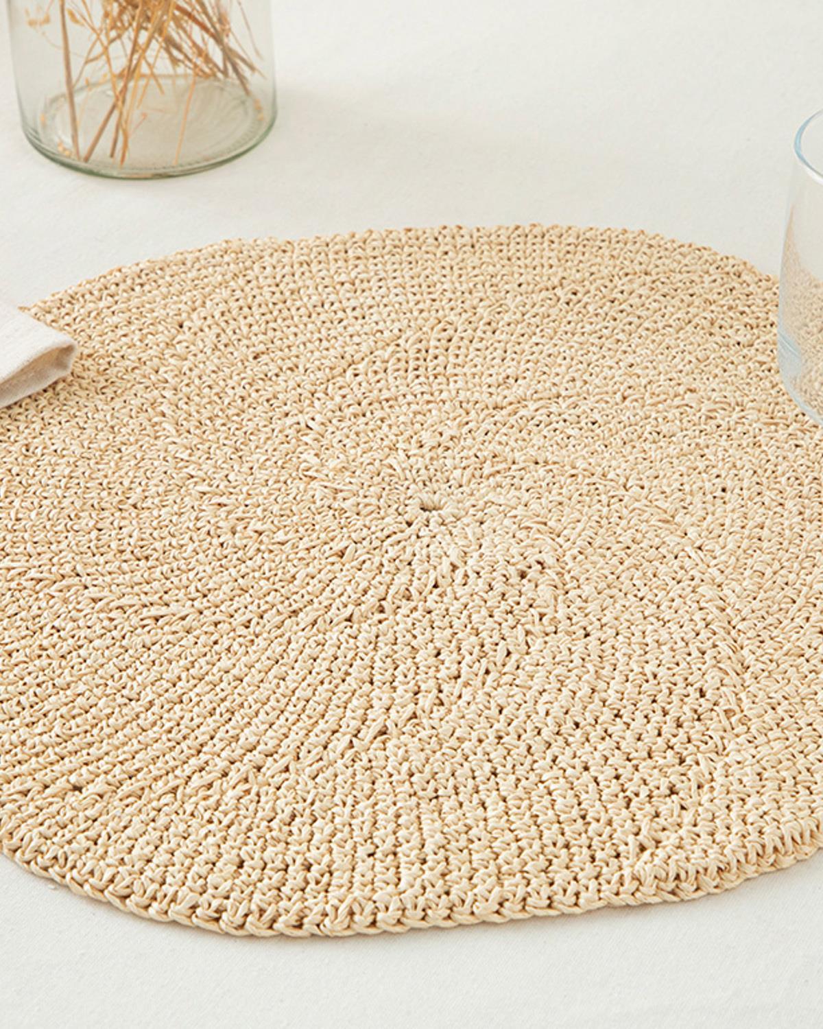 Wicker Weave Американзки Сервиз Кремово, 37 Cm