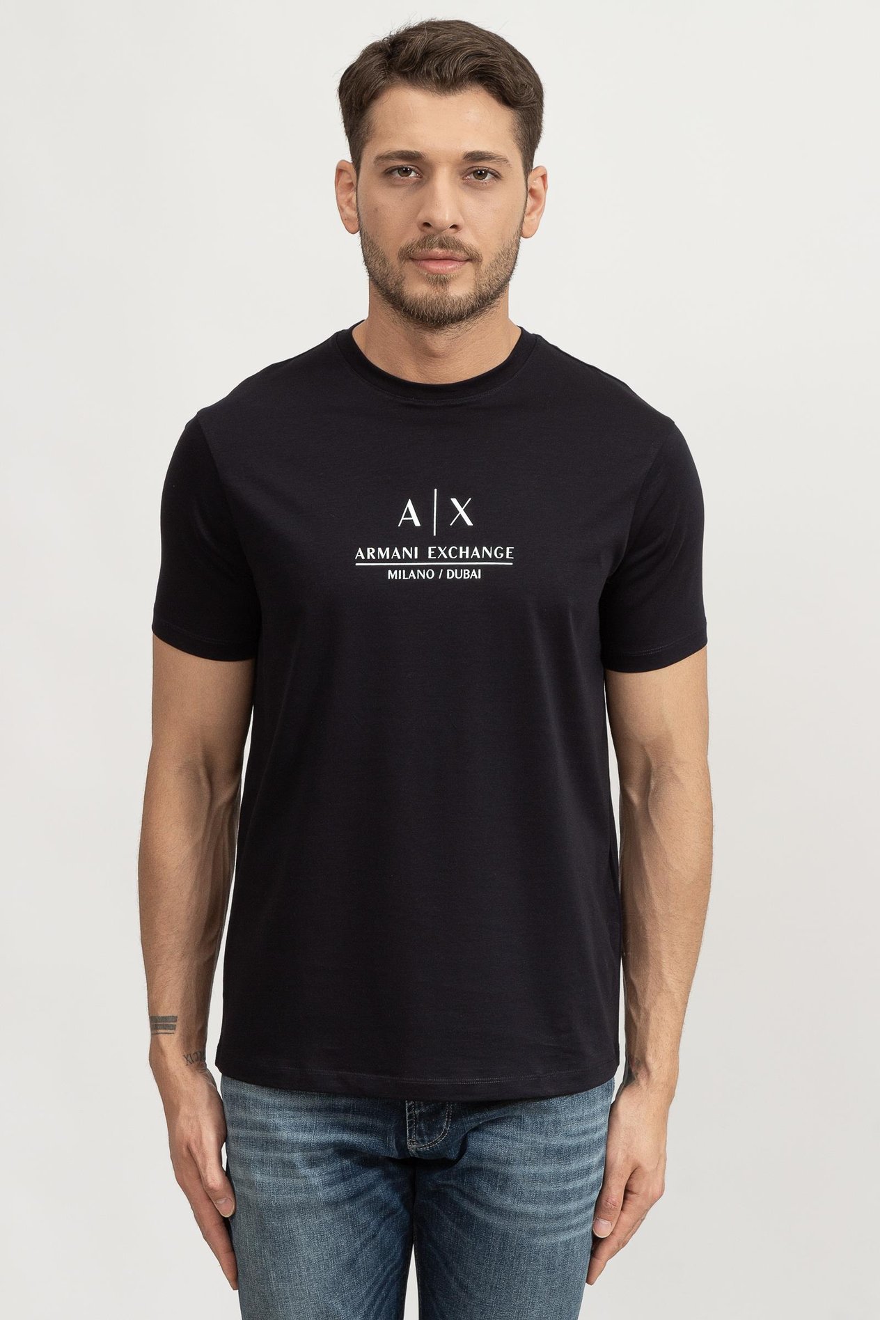 Armani Exchange Erkek Bisiklet Yaka T-Shirt