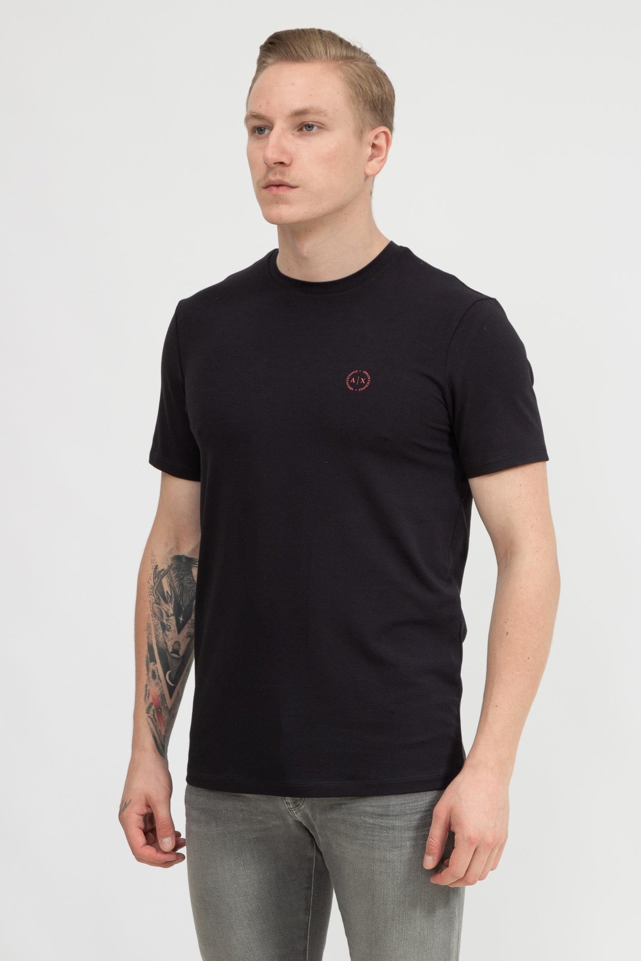 Armani Exchange Erkek Bisiklet Yaka T-Shirt