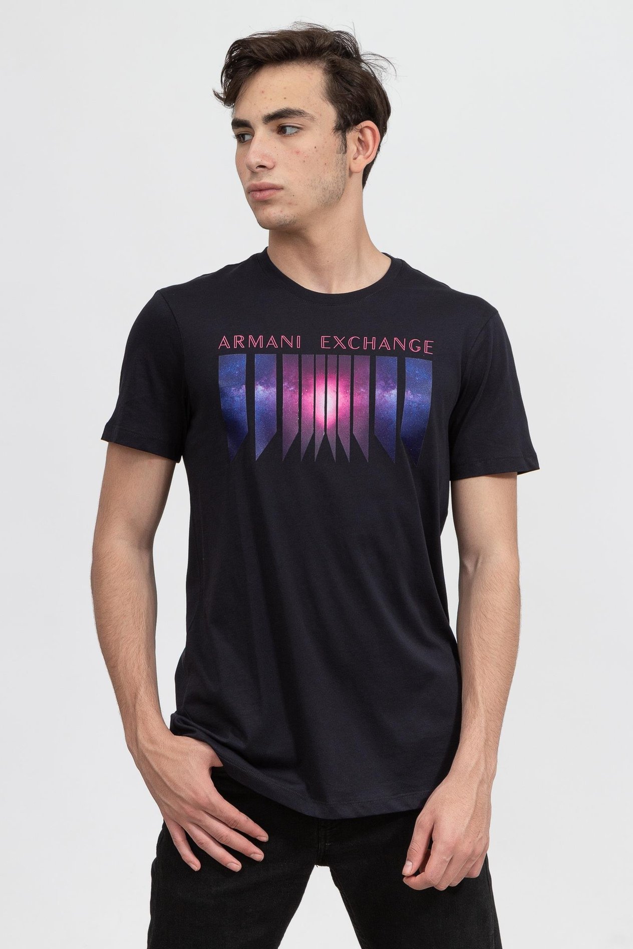 Armani Exchange Erkek Bisiklet Yaka T-Shirt