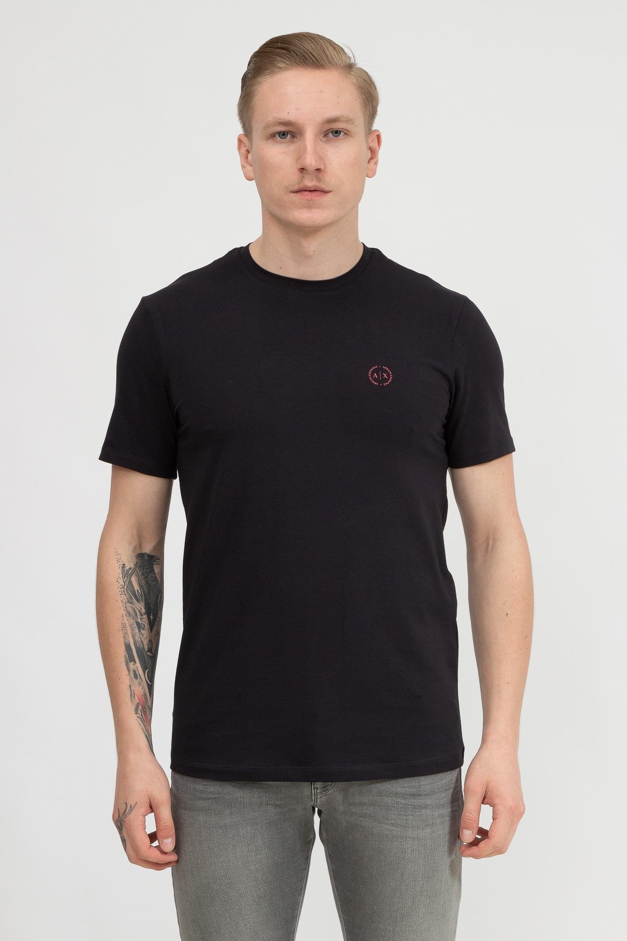 Armani Exchange Erkek Bisiklet Yaka T-Shirt