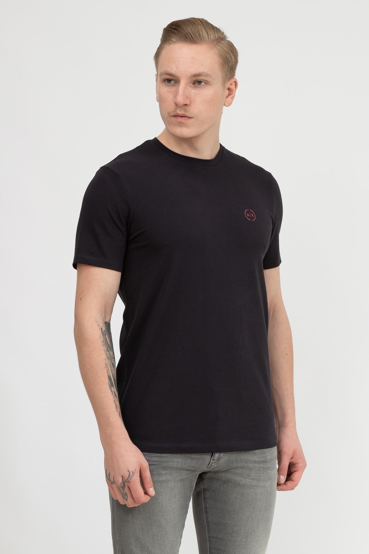 Armani Exchange Erkek Bisiklet Yaka T-Shirt