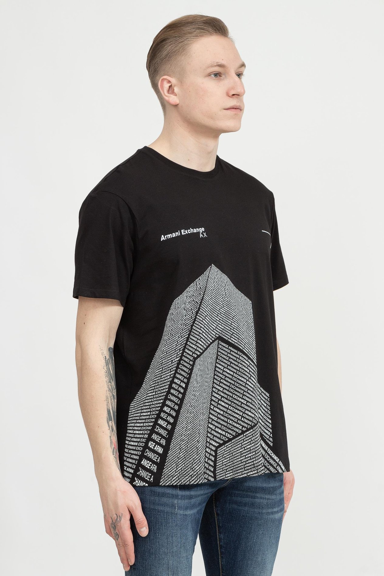 Armani Exchange Erkek Bisiklet Yaka T-Shirt
