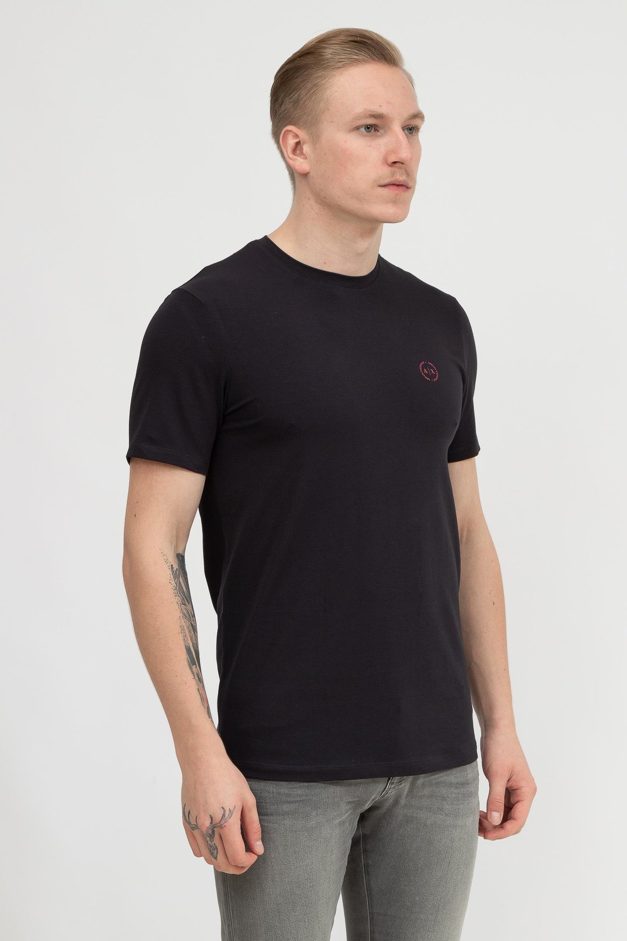 Armani Exchange Erkek Bisiklet Yaka T-Shirt