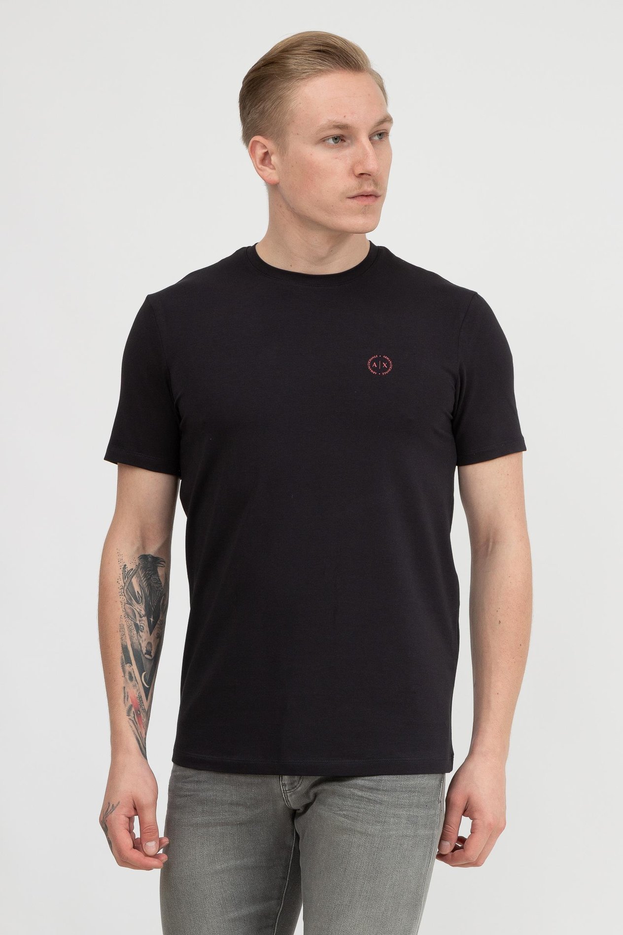 Armani Exchange Erkek Bisiklet Yaka T-Shirt