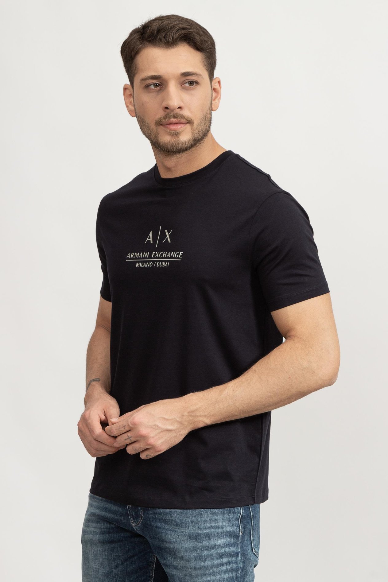 Armani Exchange Erkek Bisiklet Yaka T-Shirt