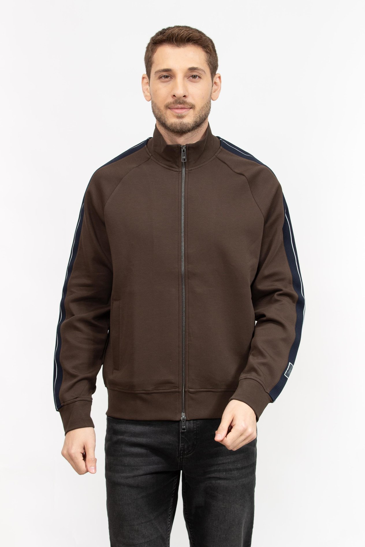 Armani Exchange Erkek Fermuarlı Sweatshirt