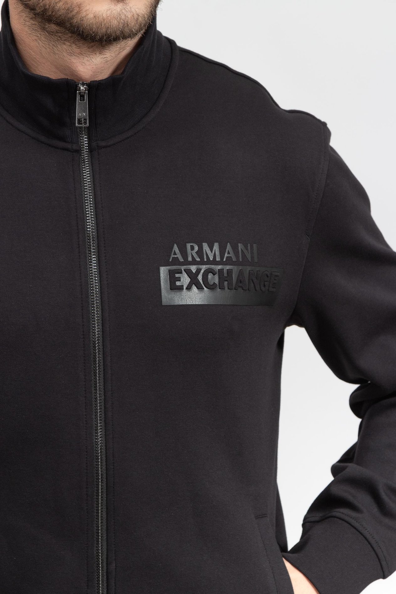 Armani Exchange Erkek Fermuarlı Sweatshirt