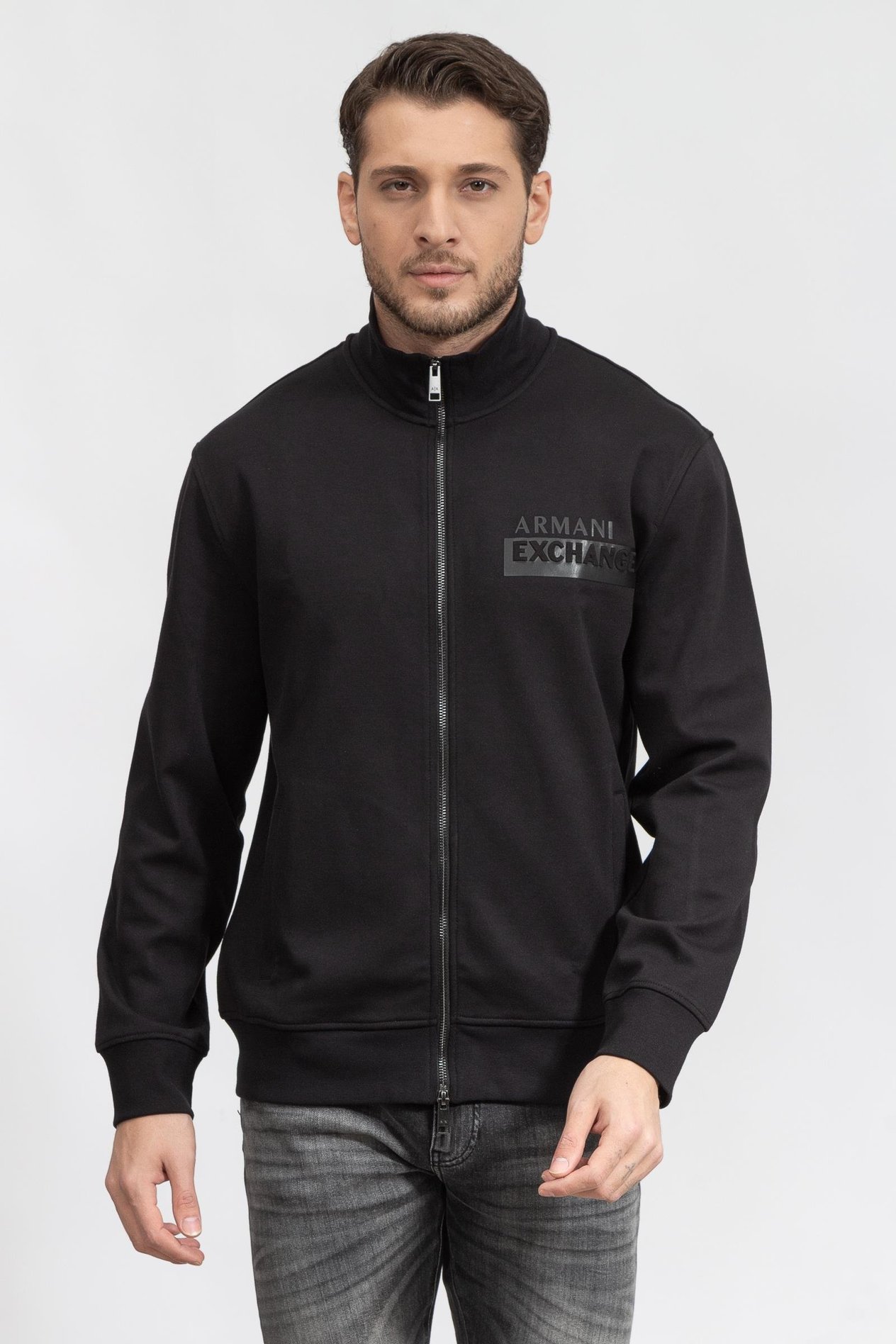 Armani Exchange Erkek Fermuarlı Sweatshirt