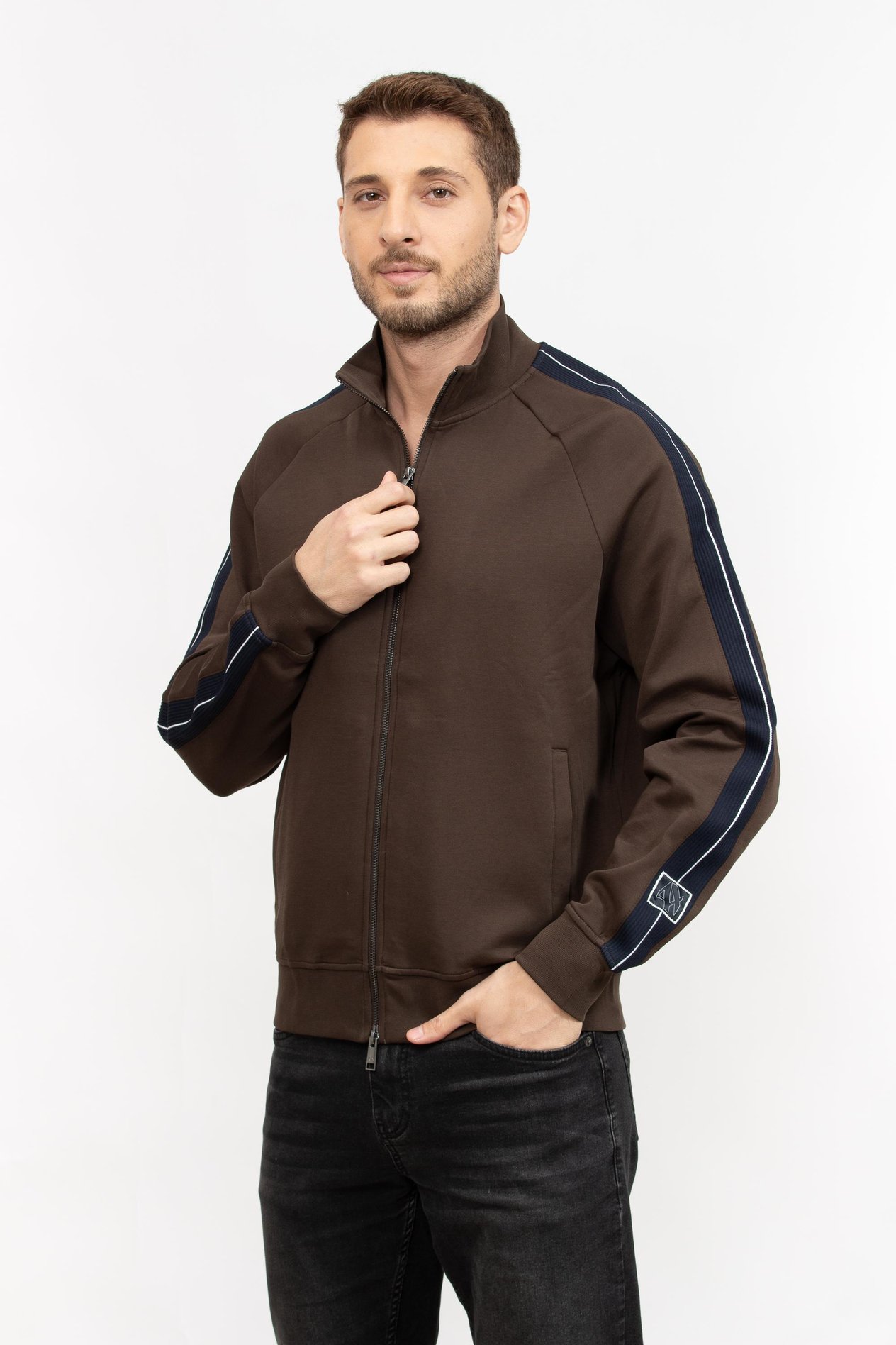 Armani Exchange Erkek Fermuarlı Sweatshirt