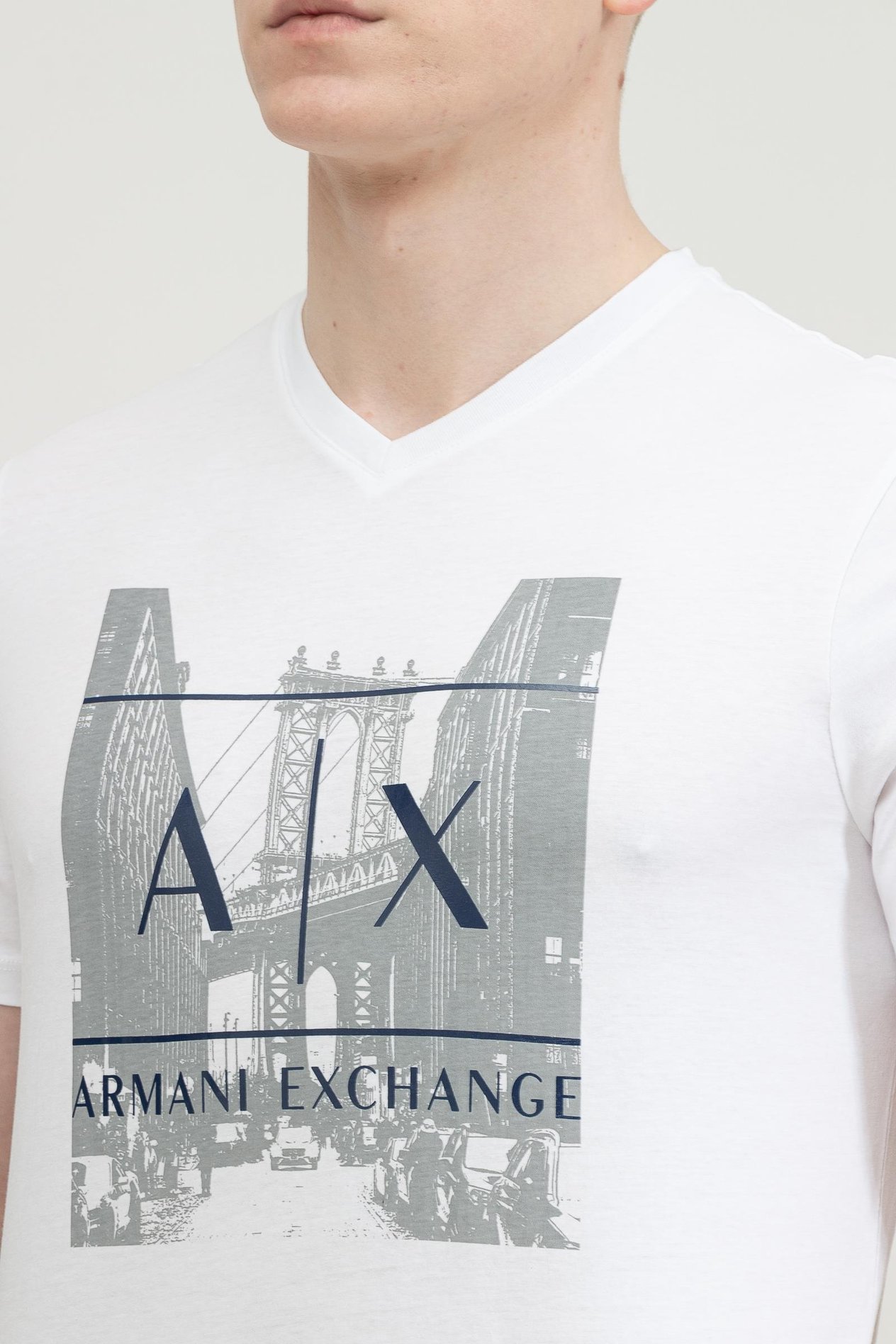 Armani Exchange Erkek V Yaka T-Shirt