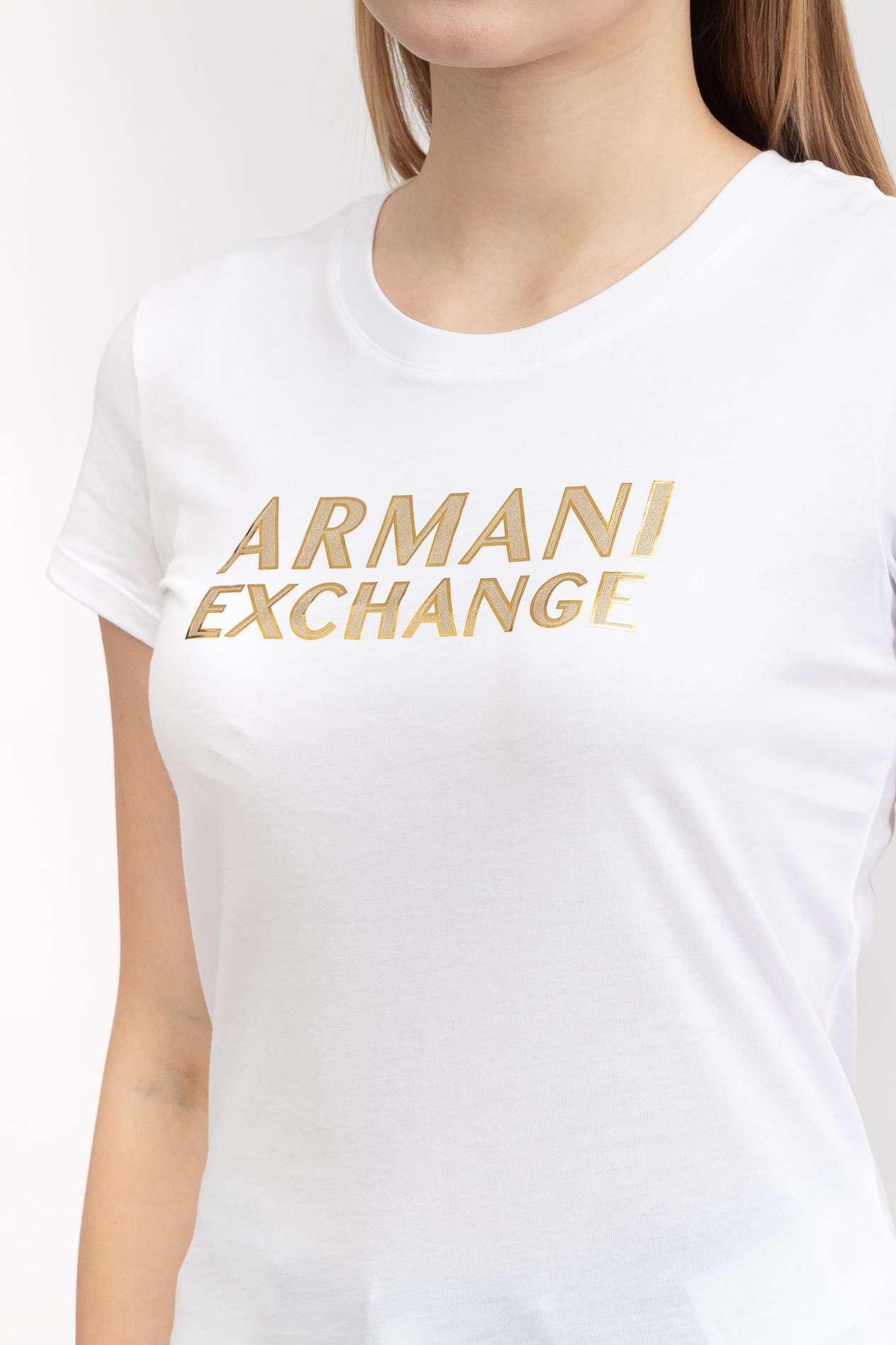 Armani Exchange Kadın Bisiklet Yaka T-Shirt