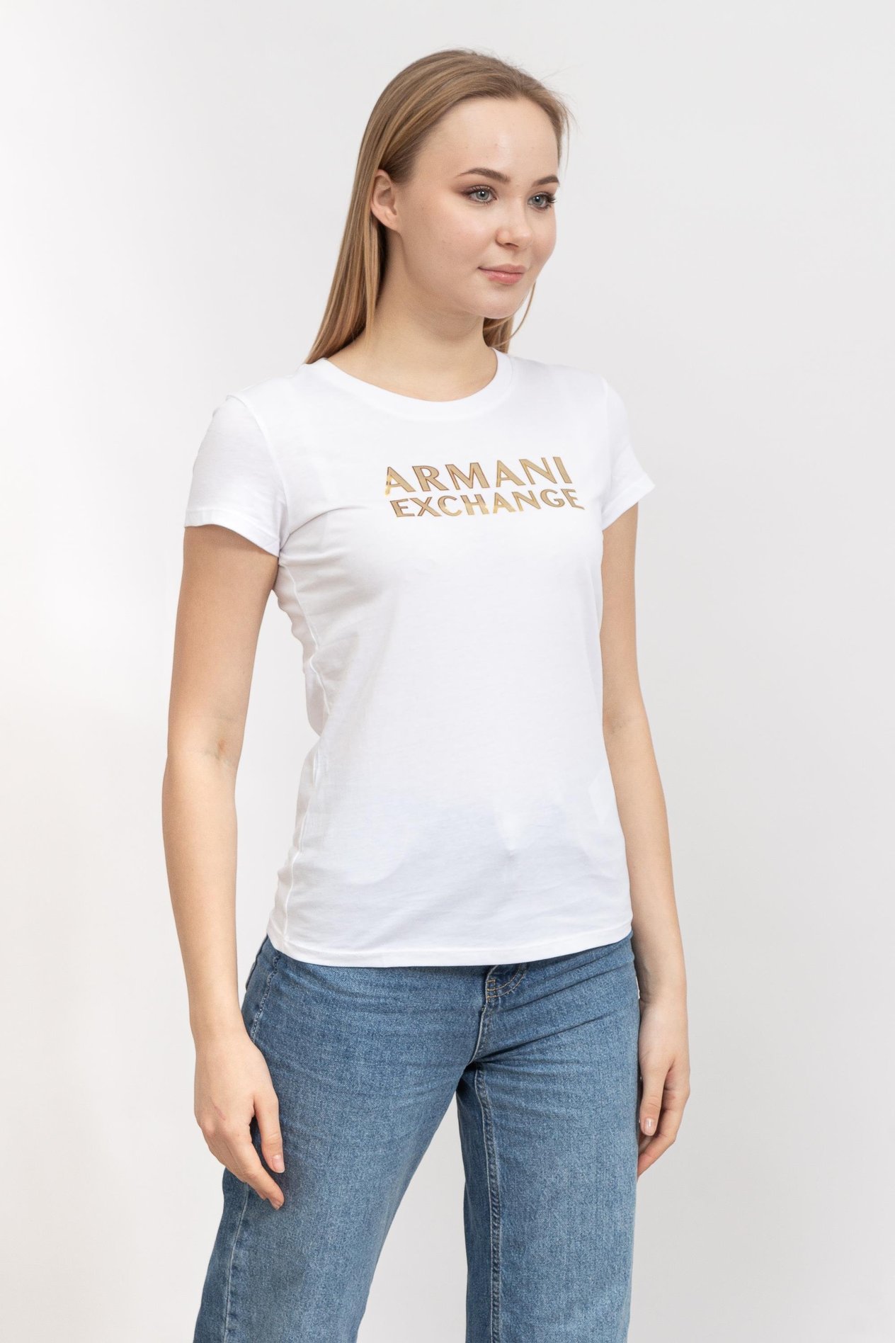 Armani Exchange Kadın Bisiklet Yaka T-Shirt