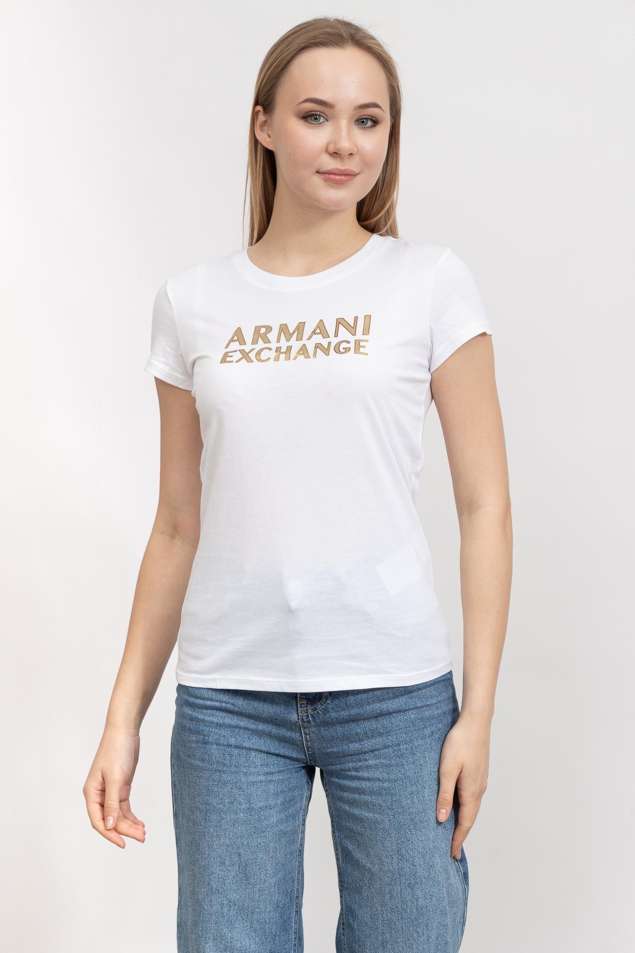 Armani Exchange Kadın Bisiklet Yaka T-Shirt