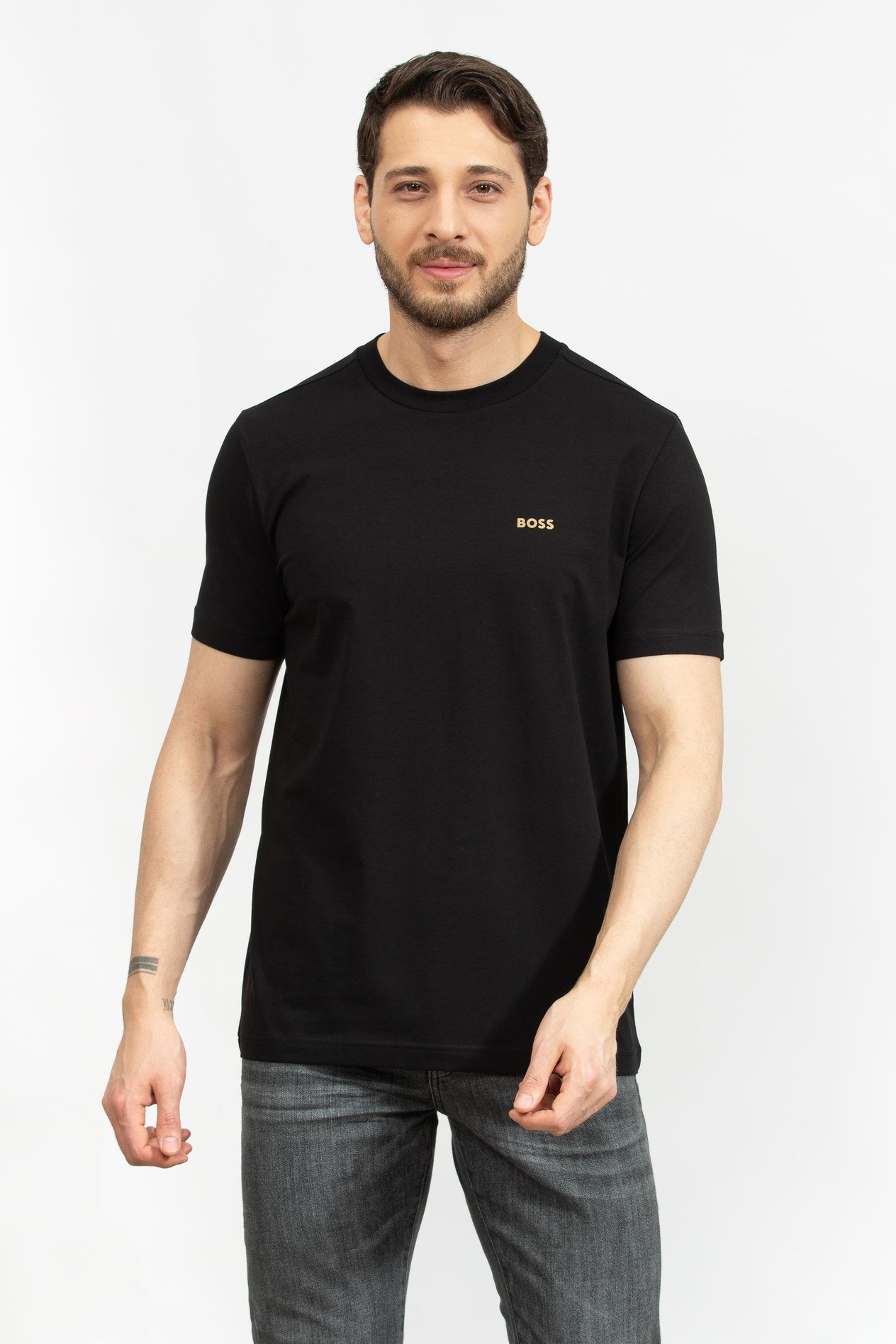 Boss Erkek Bisiklet Yaka T-Shirt
